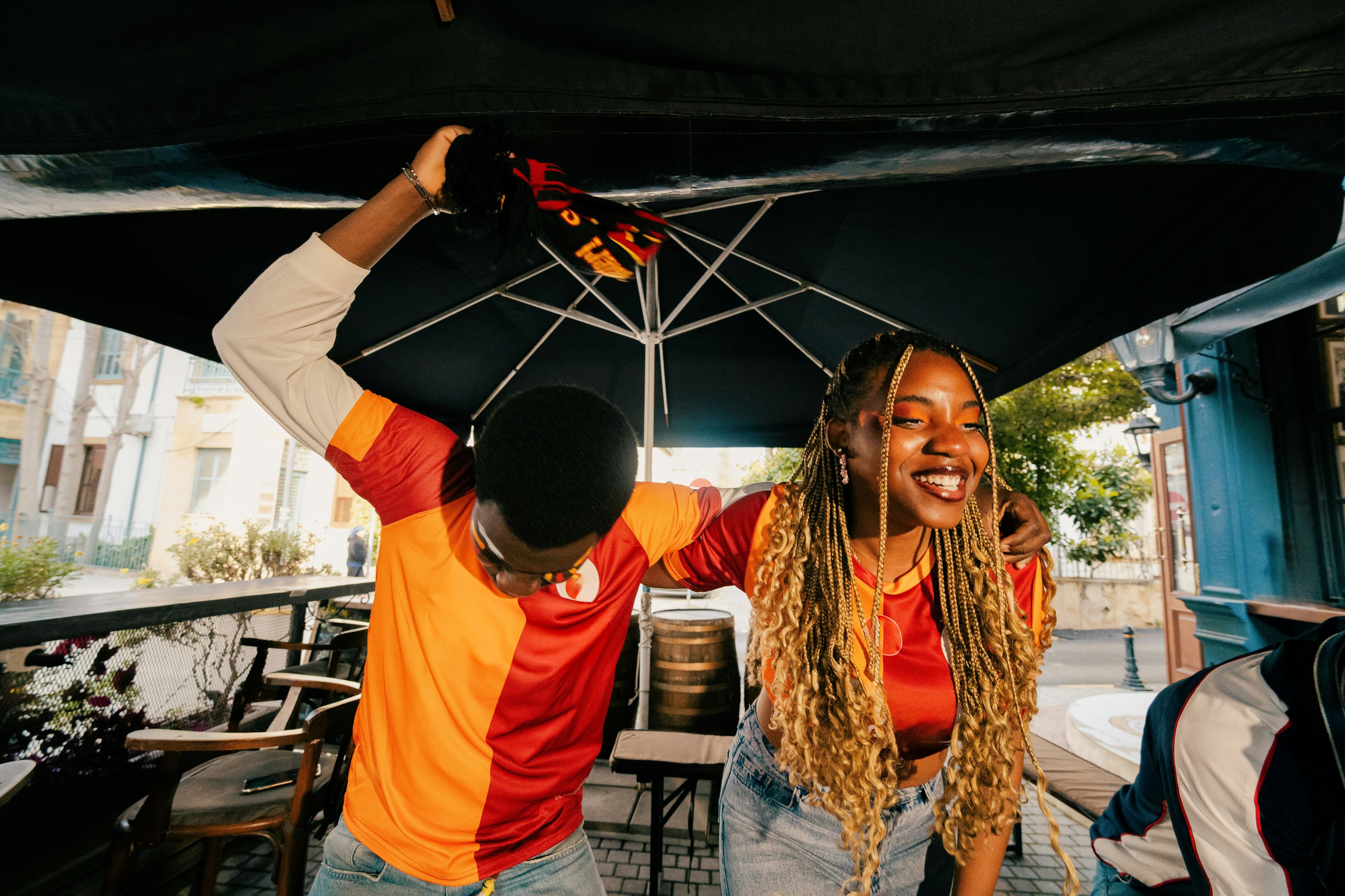 University students enjoying time together on campus